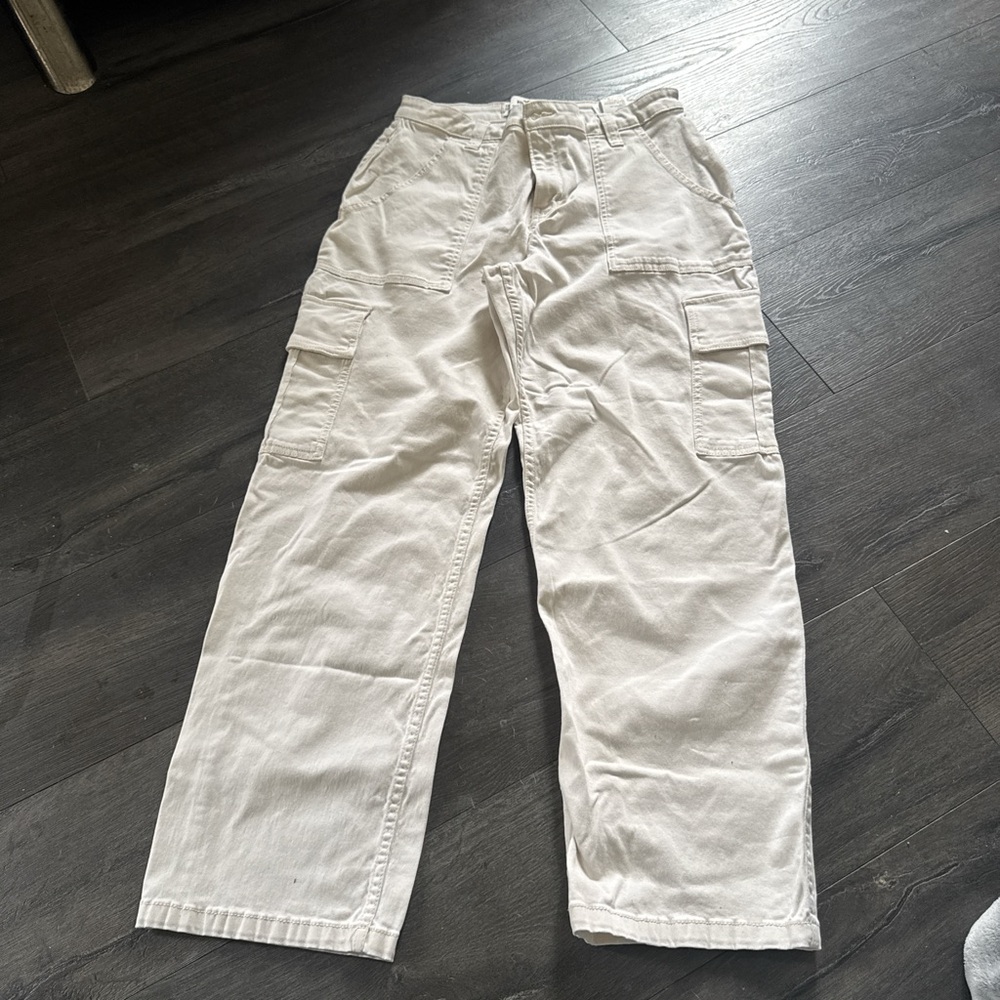 Hollister Cream High Rise Jeans Relaxed Fit